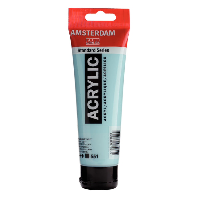 Acrylic Paint 120ml Sky Blue Light 551 Amsterdam Standard