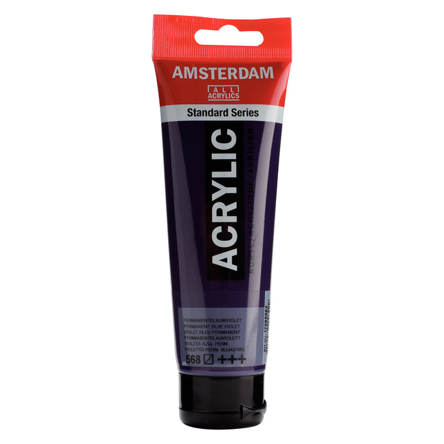 Acrylic 120ml Perm Blue Violet 568 Amsterdam Standard