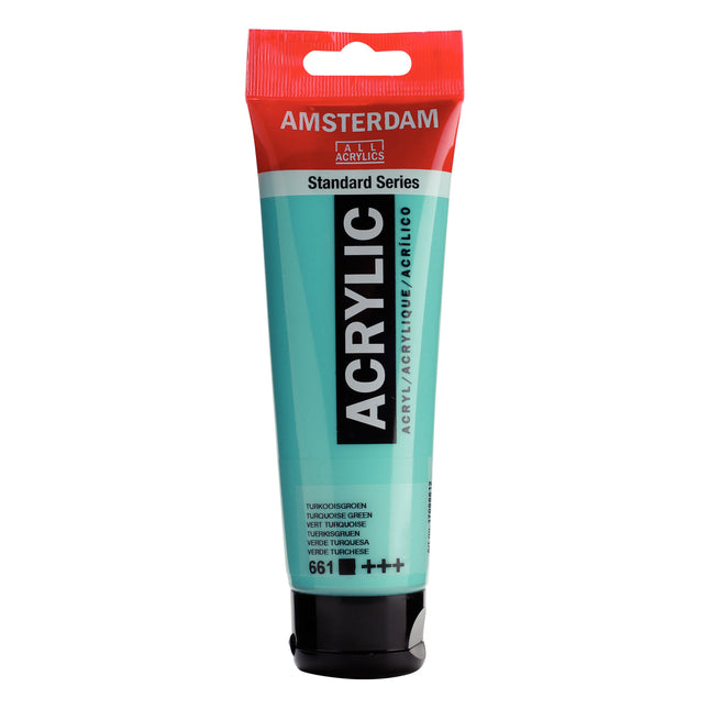 Acrylic 120ml Turquoise Green 661 Amsterdam Standard