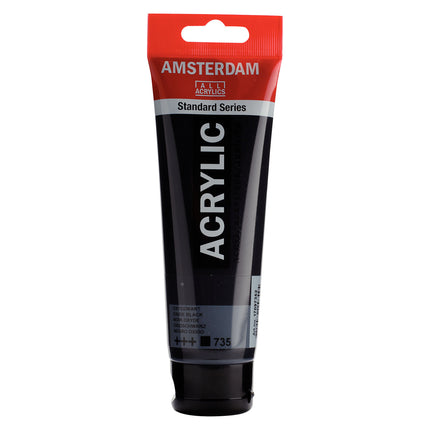 Acrylic Paint 120ml Oxyde Black 735 Amsterdam Standard