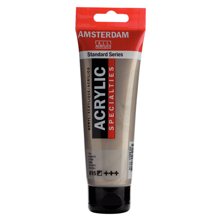 Acrylic Paint 120ml Pewter 815 Amsterdam Standard
