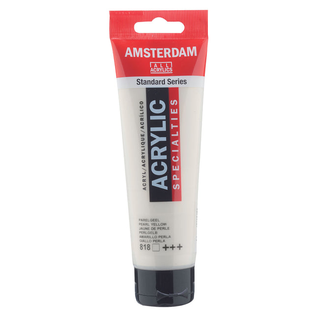 Acrylic 120ml Pearl Yellow 818 Amsterdam Standard