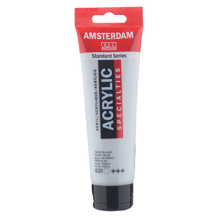 Acrylic Paint 120ml Pearl Blue 820 Amsterdam Standard
