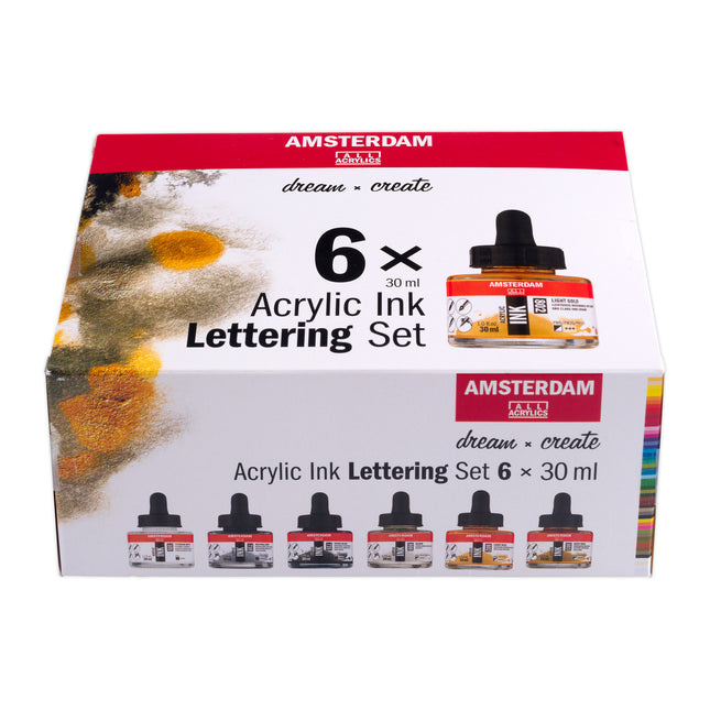 Acrylic Ink Lettering Set