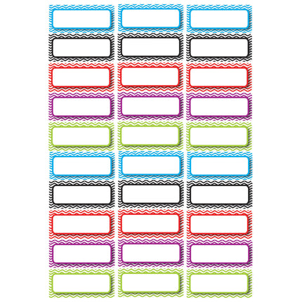 Die-Cut Magnetic Foam Color Chevron Labels/Nameplates