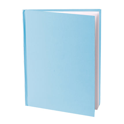 Blue Hardcover Blank Book, White Pages, 8"H x 6"W Portrait