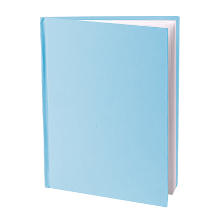 Blue Hardcover Blank Book, White Pages, 11"H x 8-1/2"W Portrait