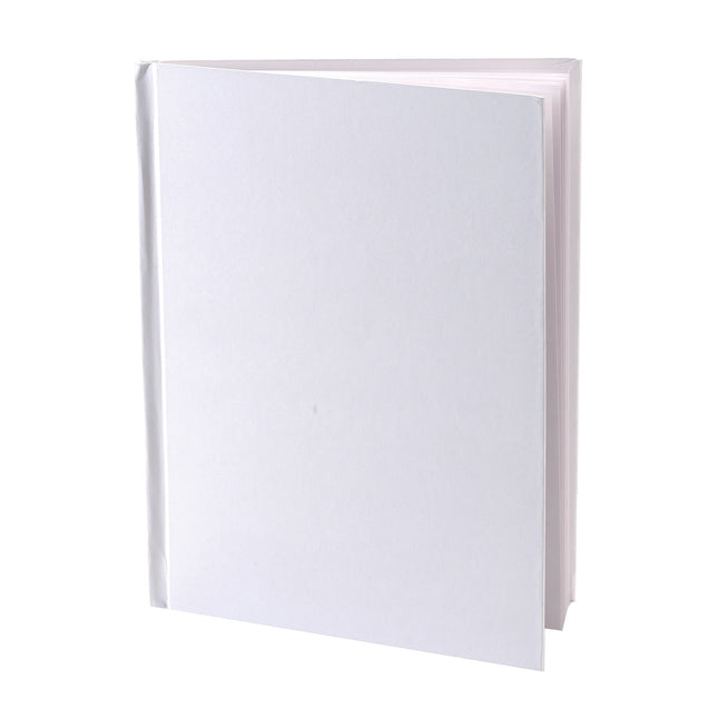Blank Hardcover Book, White Pages, 5" x 4" Portrait