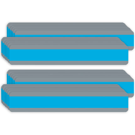 Double Wide Sentence Strip Reading Guide, 1-1/4" x 7-1/4", Blue, 12 Per Pack, 2 Packs