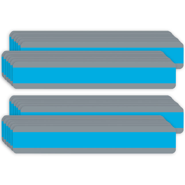 Double Wide Sentence Strip Reading Guide, 1-1/4" x 7-1/4", Blue, 12 Per Pack, 2 Packs