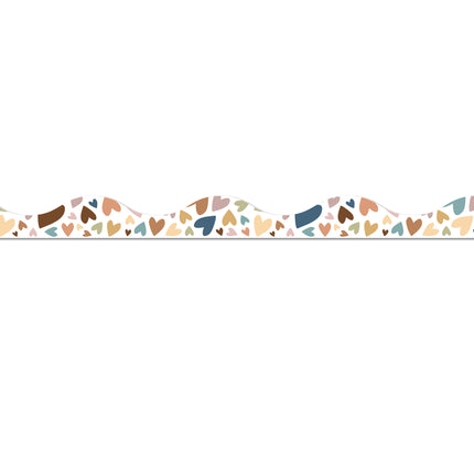 Magnetic Scallop Border, Everyone Is Welcome Hearts