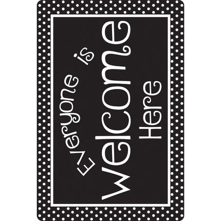 Mouse Pad Bw Dots Everyone Welcome