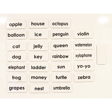 ABC Picture Words Double-Sided Magnets, 27 Pieces
