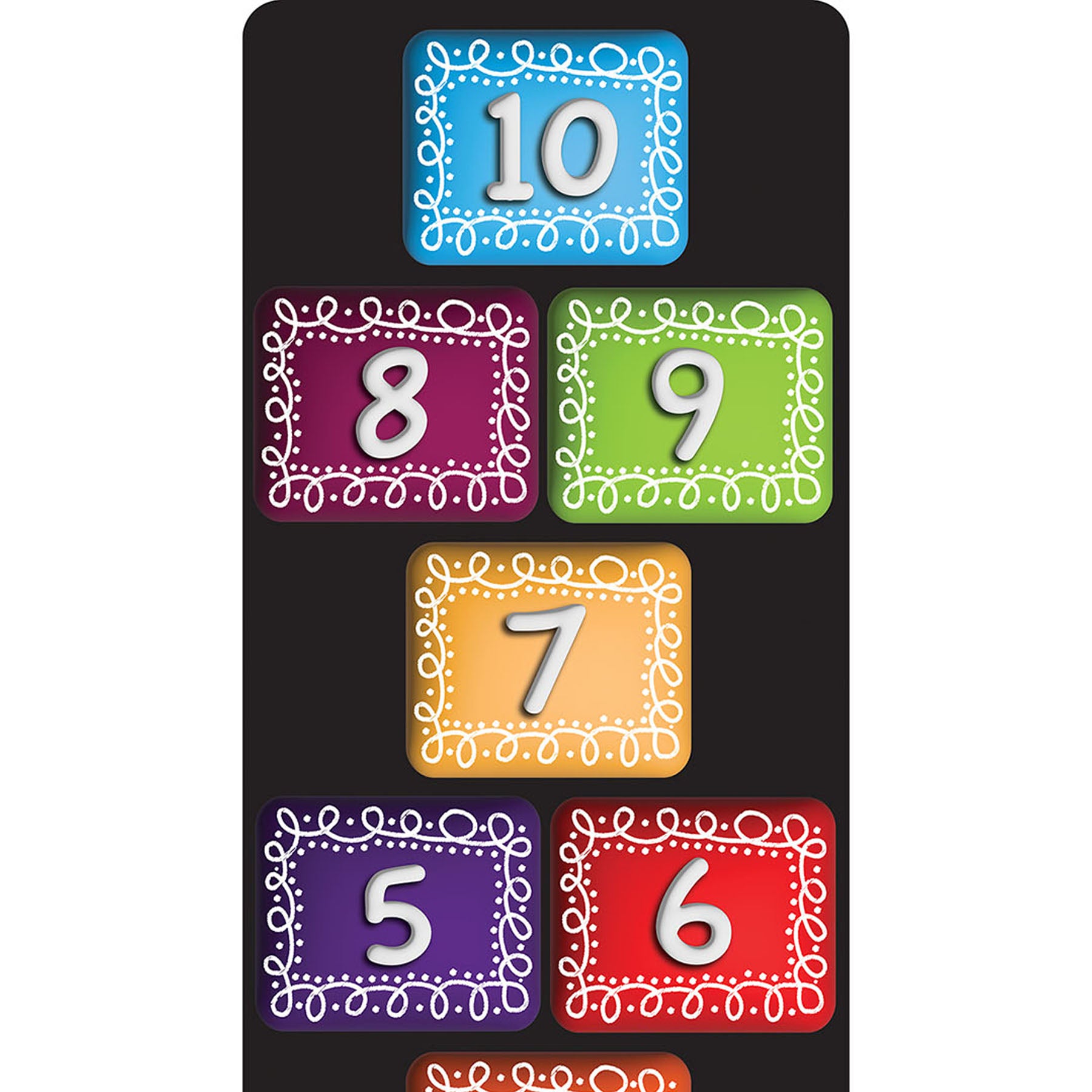 Chalk Loop The Original Fun Mat™, Numbers 1-10, Chalk loop – ES School Supply