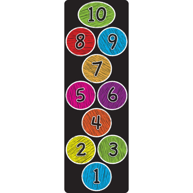 The Original Fun Mat™, Numbers 1-10, Colored Chalk Circles