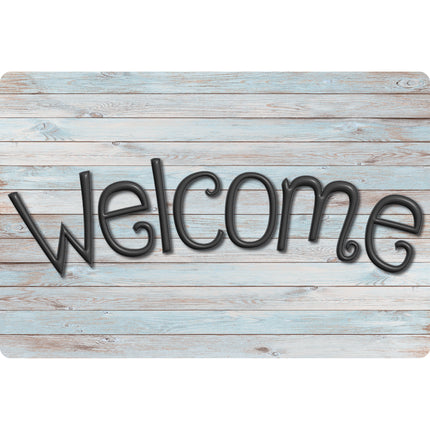 Welcome Mat Beachwood Plank 15.5 X 23.5in