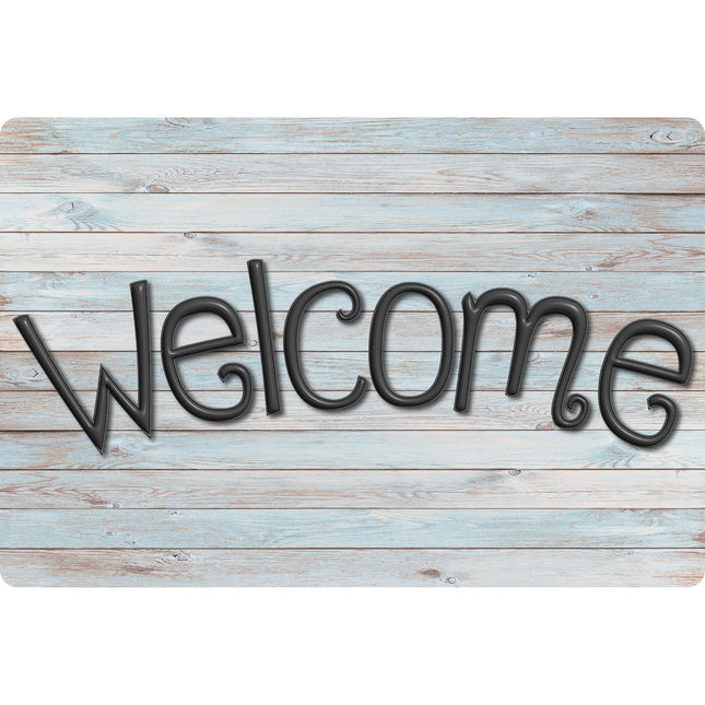 Welcome Mat Beachwood Plank 15.5 X 23.5in