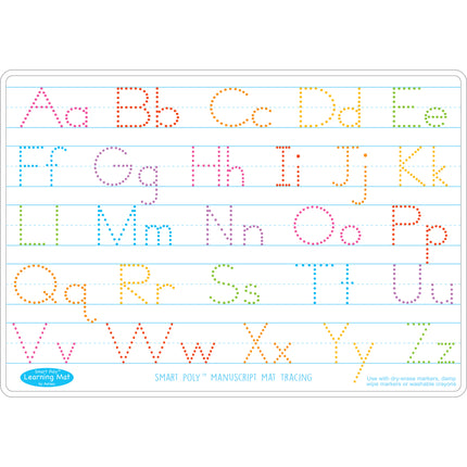Smart Poly™ Learning Mat, Double-Sided, Manuscript Tracing