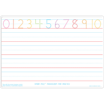 Smart Poly™ Learning Mat, Double-Sided, Manuscript Tracing