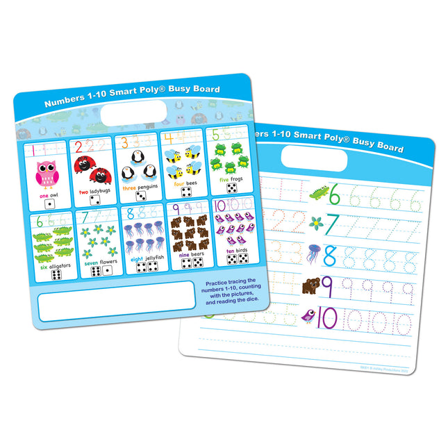 Smart Poly® Educational Activity Busy Board, Dry Erase with Marker