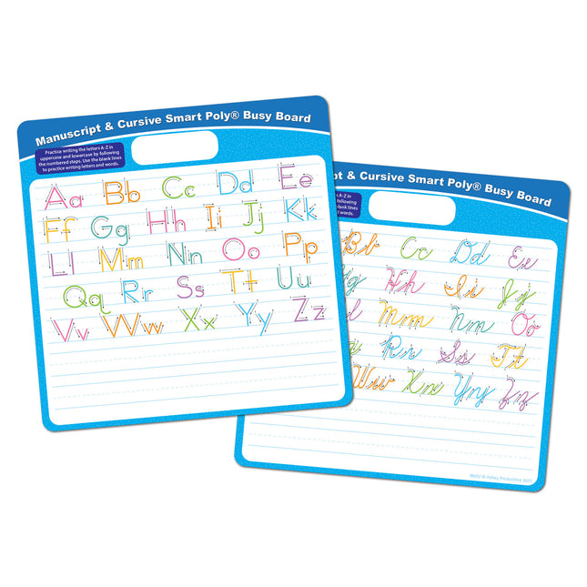 Smart Poly® Educational Activity Busy Board, Dry Erase with Marker