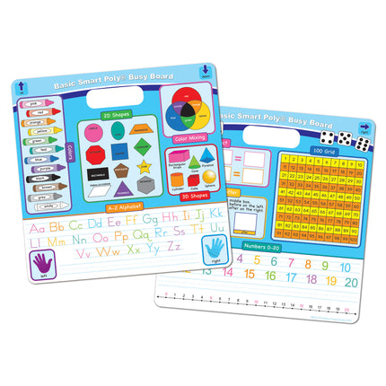 Smart Poly® Educational Activity Busy Board, Dry Erase with Marker