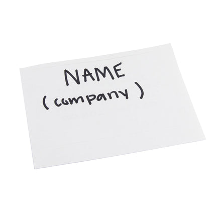 Adhesive Badge Plain White 100/pk