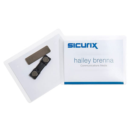 Id Badge Insert Sheets 60/pk White 4in X 3in