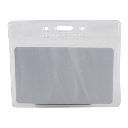 Standard Vinyl Badge Holder, Horizontal, 4" x 3", Pack of 50