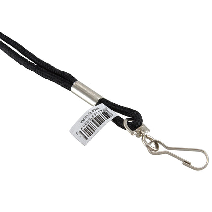 Standard Lanyard Hook Rope Style, Black