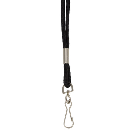 Standard Lanyard Hook Rope Style, Black