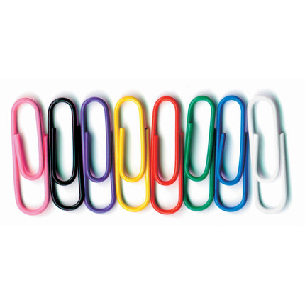 Vinyl-Coated Paper Clips, No. 1 Standard Size, Pack of 100