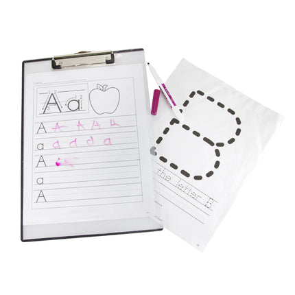 Unbreakable Quick Reference Clipboard with Dry Eraseable Transparent Protective Cover, Clear