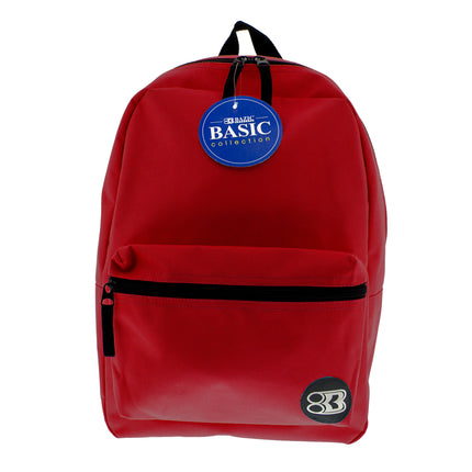 16" Basic Backpack, Burgundy