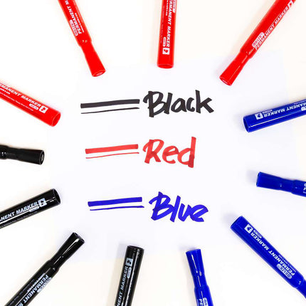 Permanent Markers Chisel Tip Desk Style, 12ct Black