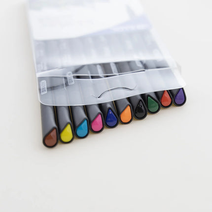10 Color Skylar 0.4mm Fineliner Pen