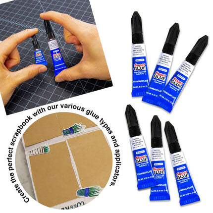 Bazic 6ct Super Glue 0.10 Oz