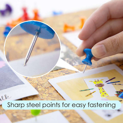 Jumbo Push Pins 25ct Asst Color