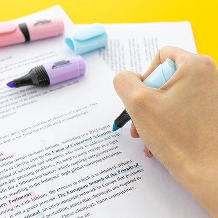 Mini Desk Style Pastel Highlighters