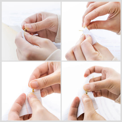 Brass-plated Fasteners 100ct 0.5in