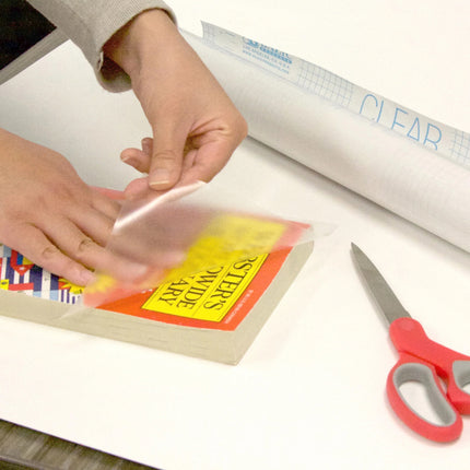 Clear Self Adhesive Book Cover 18in X 1.5 Yards