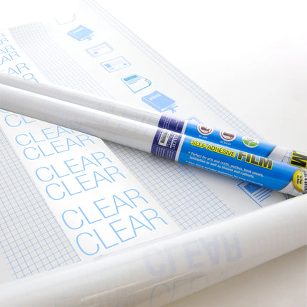 Clear Self Adhesive Book Cover 18in X 1.5 Yards