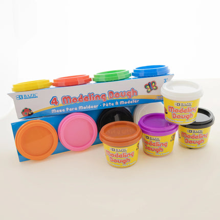 4ct Primary Color Model Dough 4oz