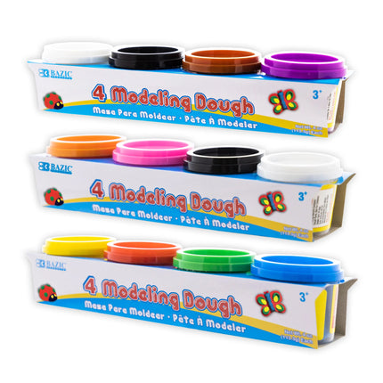 4ct Primary Color Model Dough 4oz