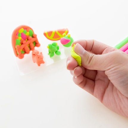 4 Fluorescent Colors Modeling Clay Sticks
