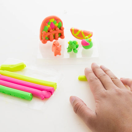 4 Fluorescent Colors Modeling Clay Sticks