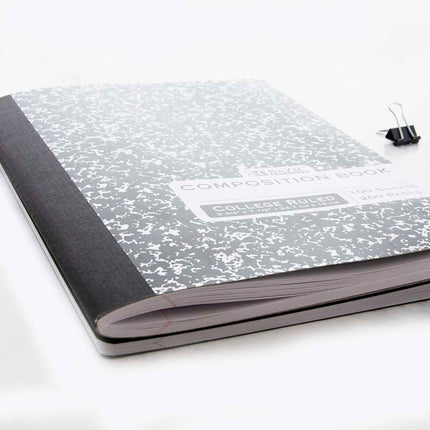 Composition Book College Ruled Black Marble