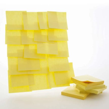 Yellow Stick On Notes, 3X3, 12ct 100 Sheets/pad