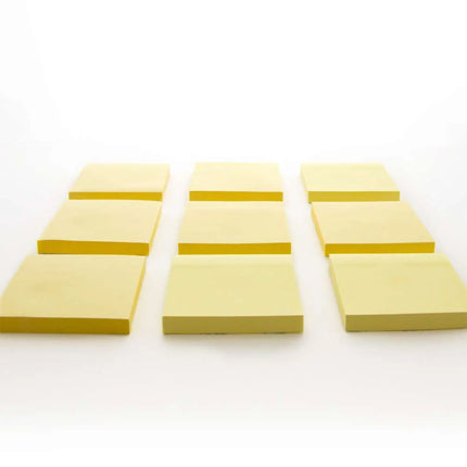 Yellow Stick On Notes, 3X3, 12ct 100 Sheets/pad