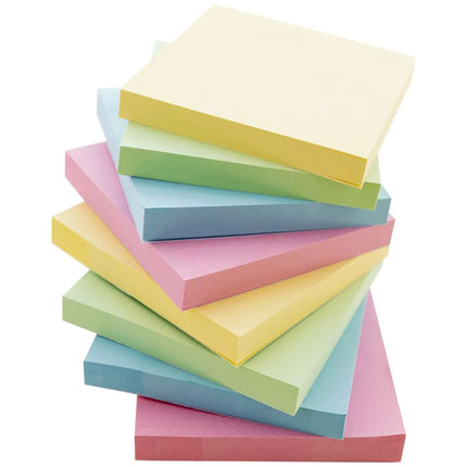 Pastel Assorted Stick On Notes, 3X3, 12ct 100 Sheets/pad